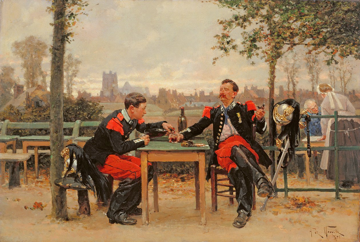 Komentajan juhla, 1875 tekijältä Alphonse Marie de Neuville