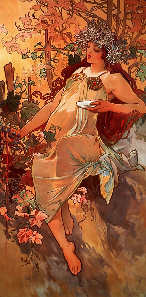 Syksy tekijältä Alphonse Mucha