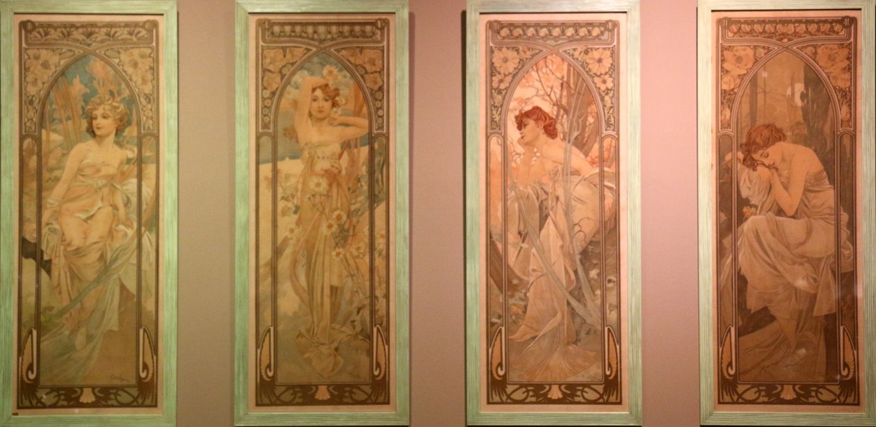 Les quatre saisons tai Les part du jour tekijältä Alphonse Mucha