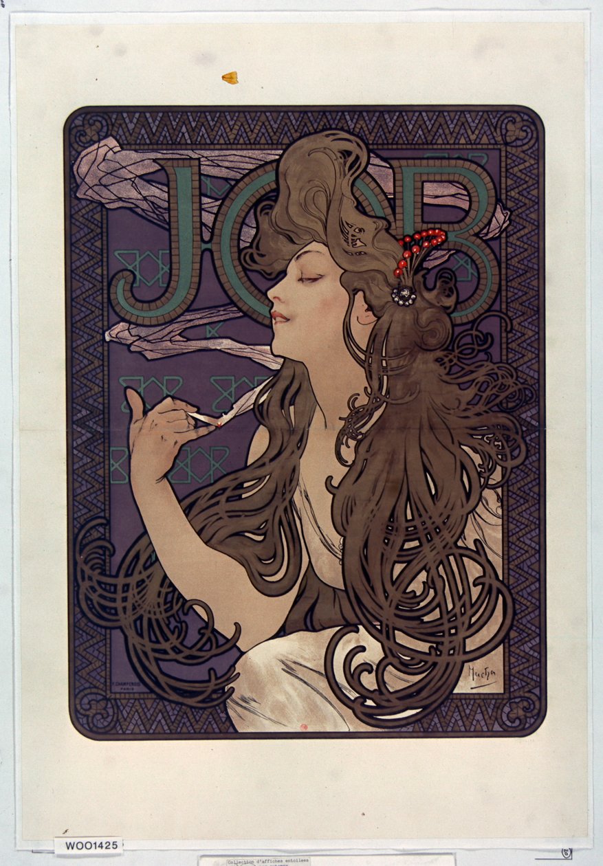 Julkaise savukkeita Job tekijältä Alphonse Mucha