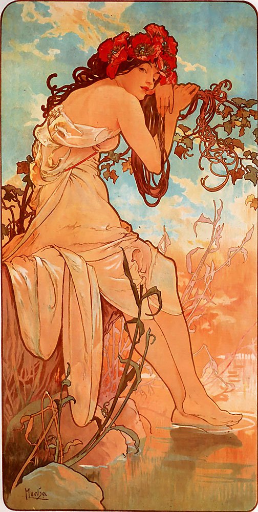 Kesä tekijältä Alphonse Mucha