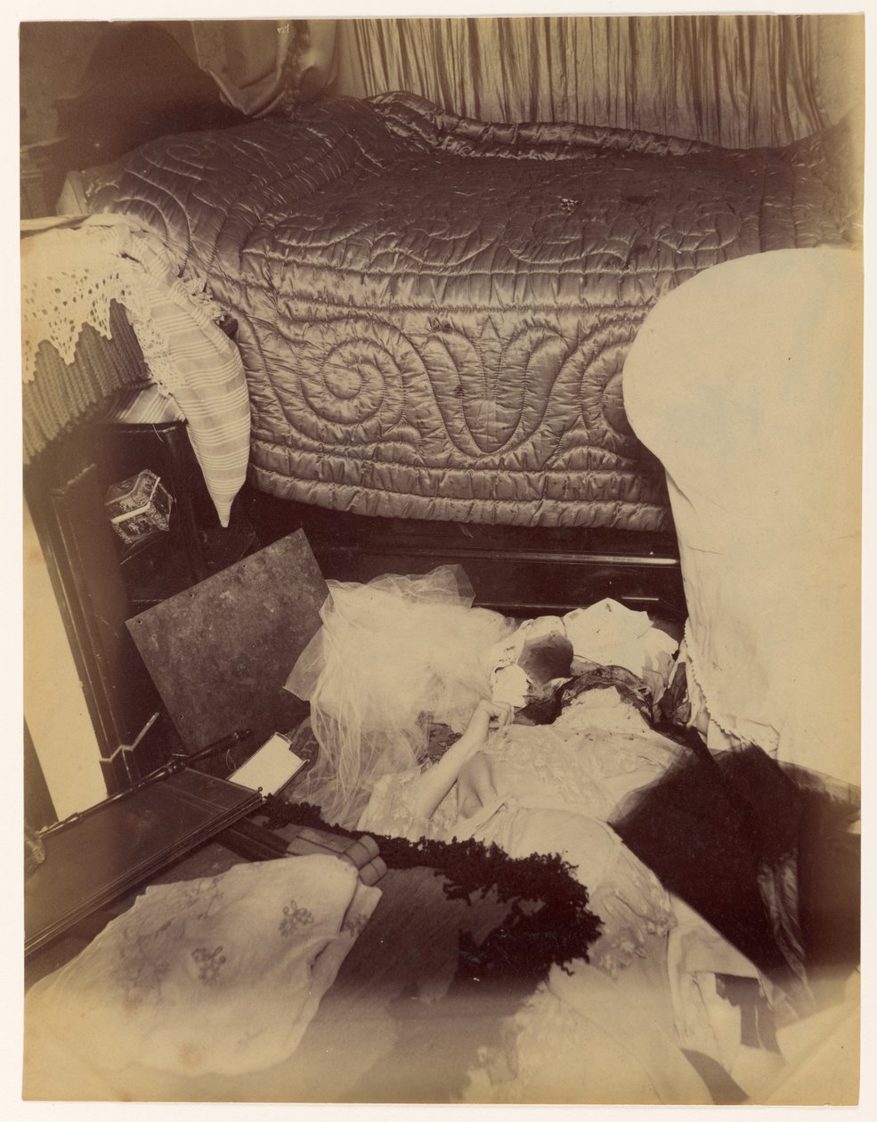 Lady Durandin murha, näkymä makuuhuoneeseen tekijältä Alphonse Bertillon