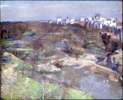 Central Park, New York (öljy kankaalle) tekijältä Alphonse Jongers