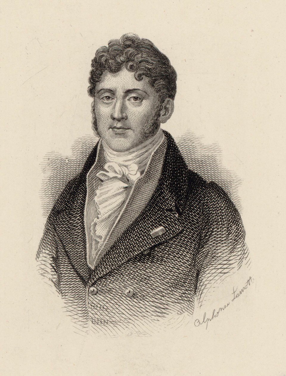 Säveltäjä Étienne Nicolas Méhulin muotokuva 1763-1817. tekijältä Alphonse Lamotte