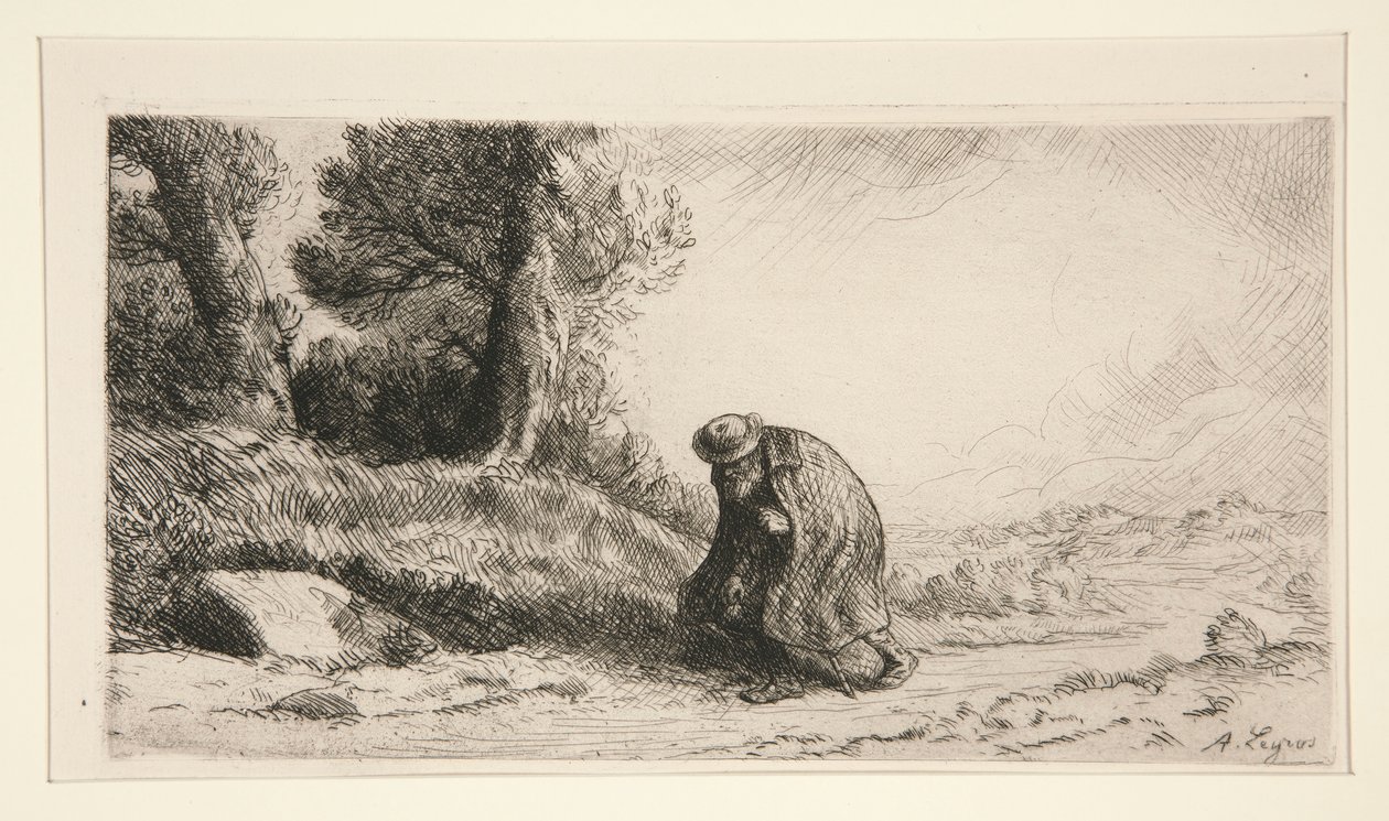 Vagabond etenee kaistaa pitkin tekijältä Alphonse Legros