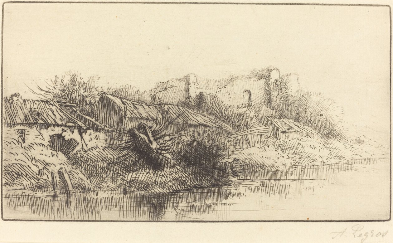 Hylätty kylä. tekijältä Alphonse Legros