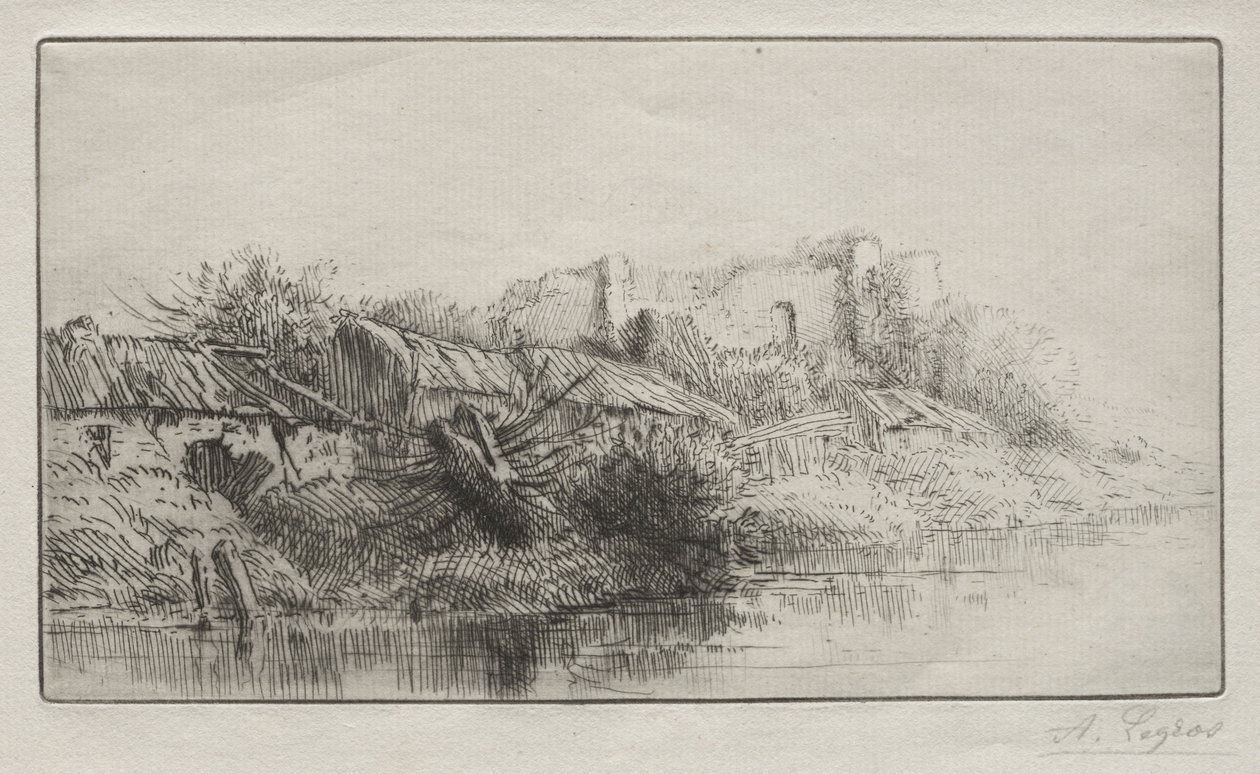 Hylätty kylä. tekijältä Alphonse Legros