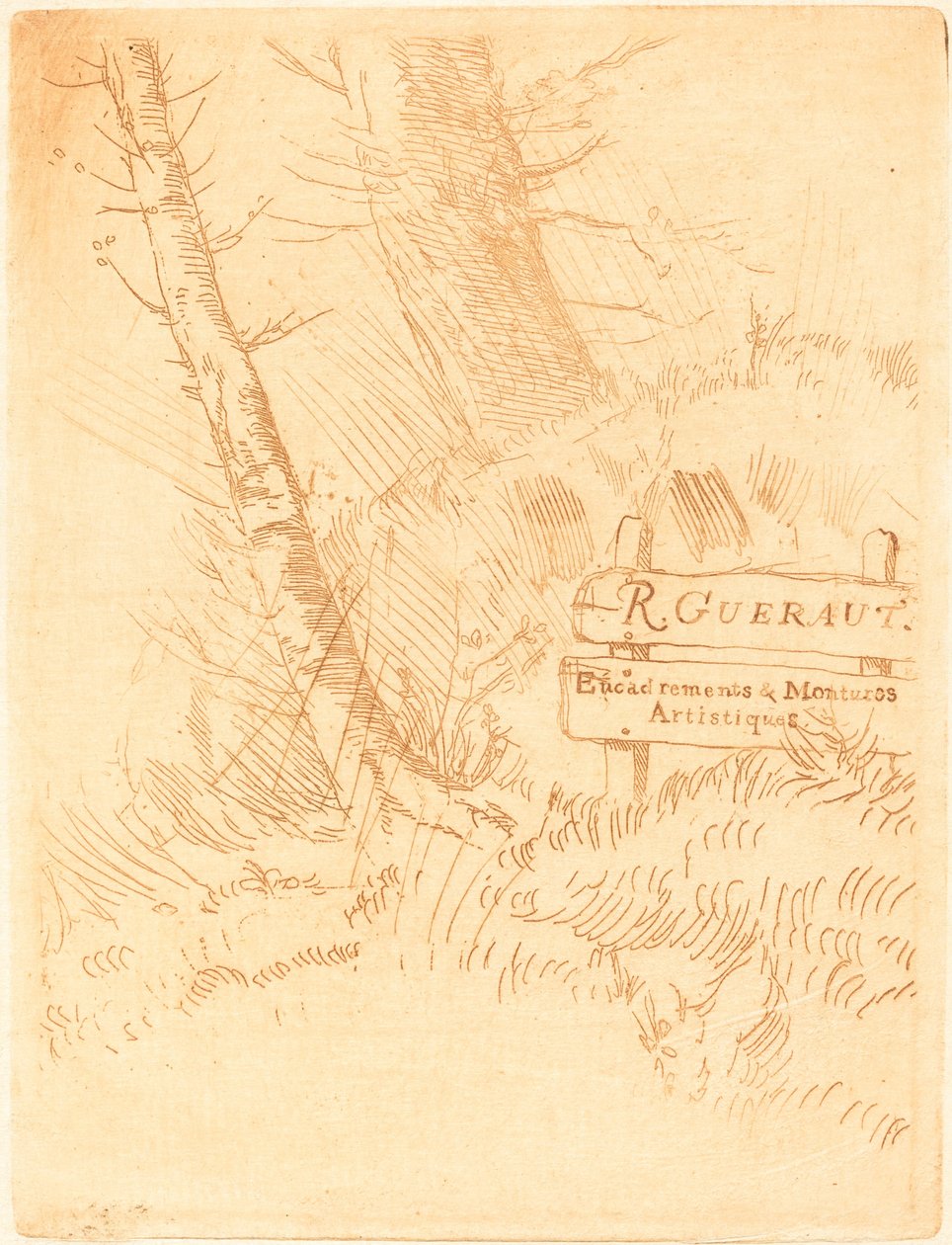 Osoite R. Gueraut Addresse de M.R. Geraut. tekijältä Alphonse Legros
