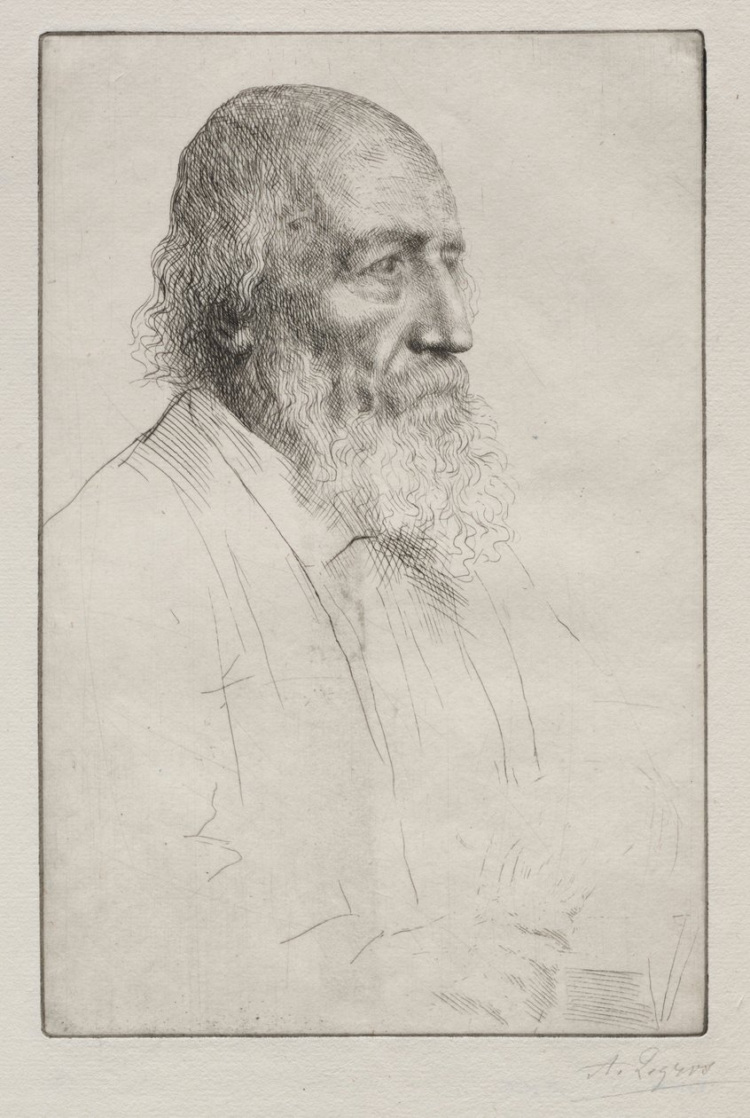 Alfred Lord Tennyson. tekijältä Alphonse Legros
