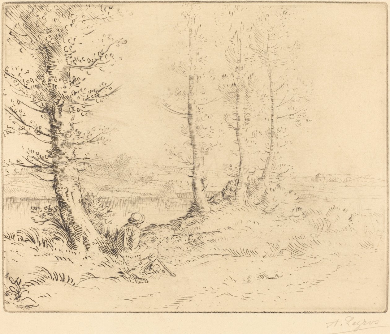 Joen varrella (Le long de la rive) tekijältä Alphonse Legros