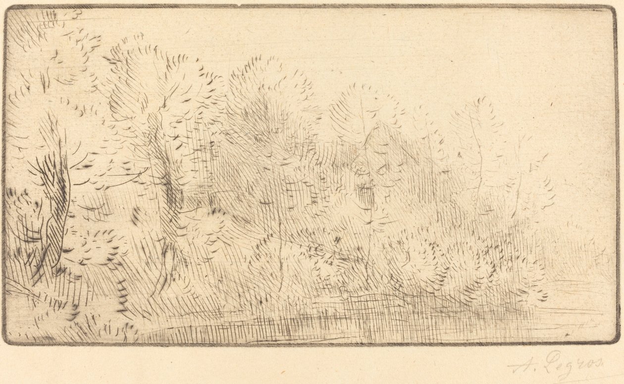 Sur la riviere -joen varrella. tekijältä Alphonse Legros
