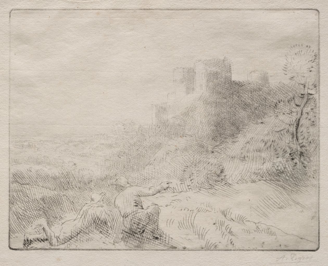 Vanha linna tekijältä Alphonse Legros