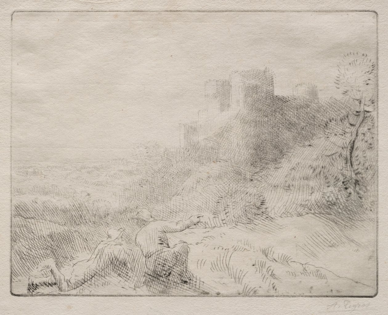 Vanha linna. tekijältä Alphonse Legros