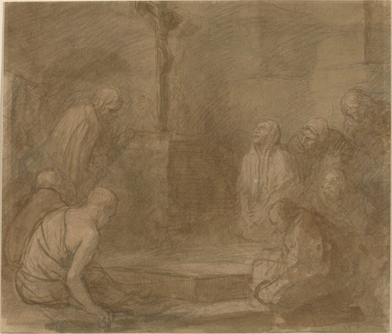 Ristin juurella. tekijältä Alphonse Legros