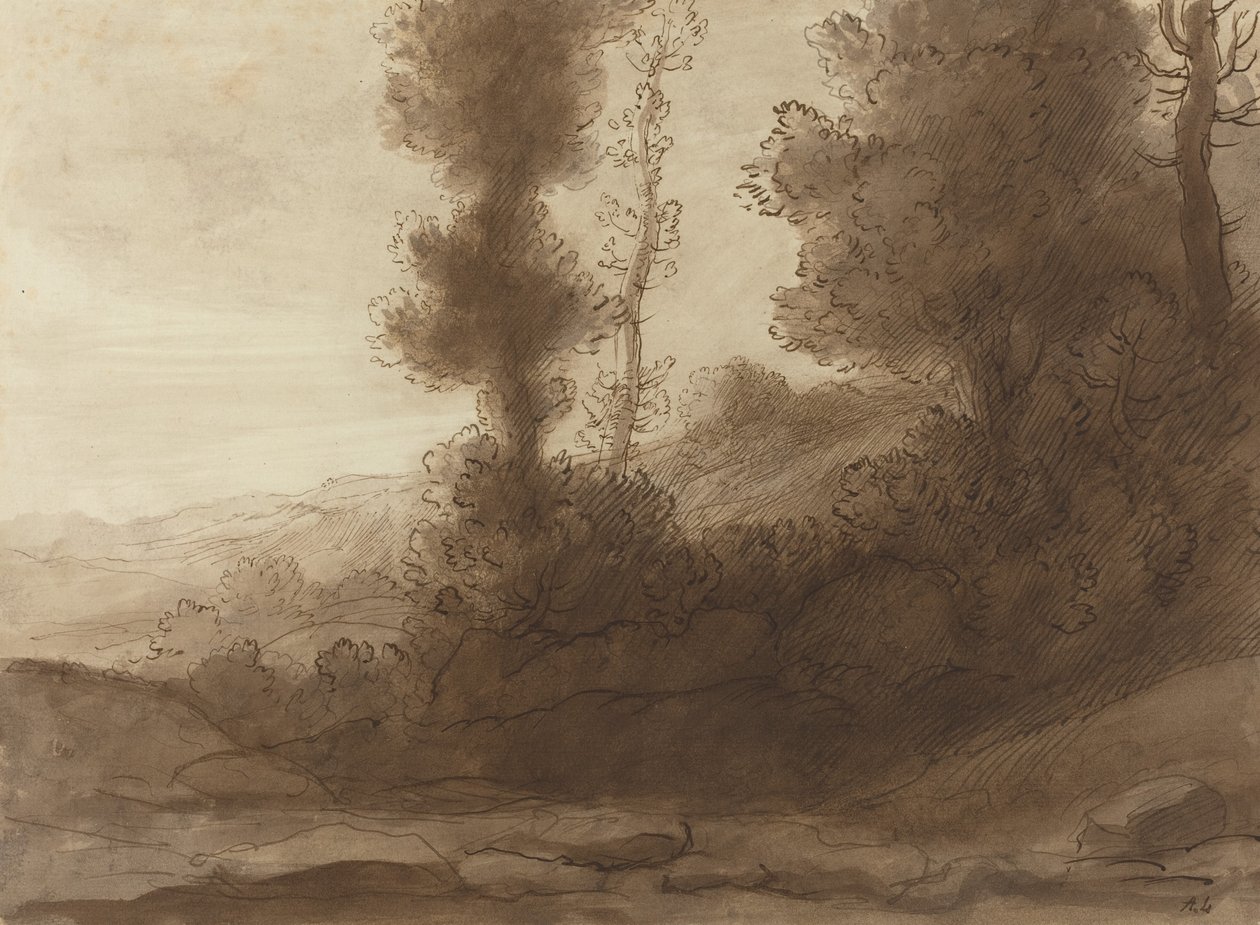 Kukkulan juurella. tekijältä Alphonse Legros