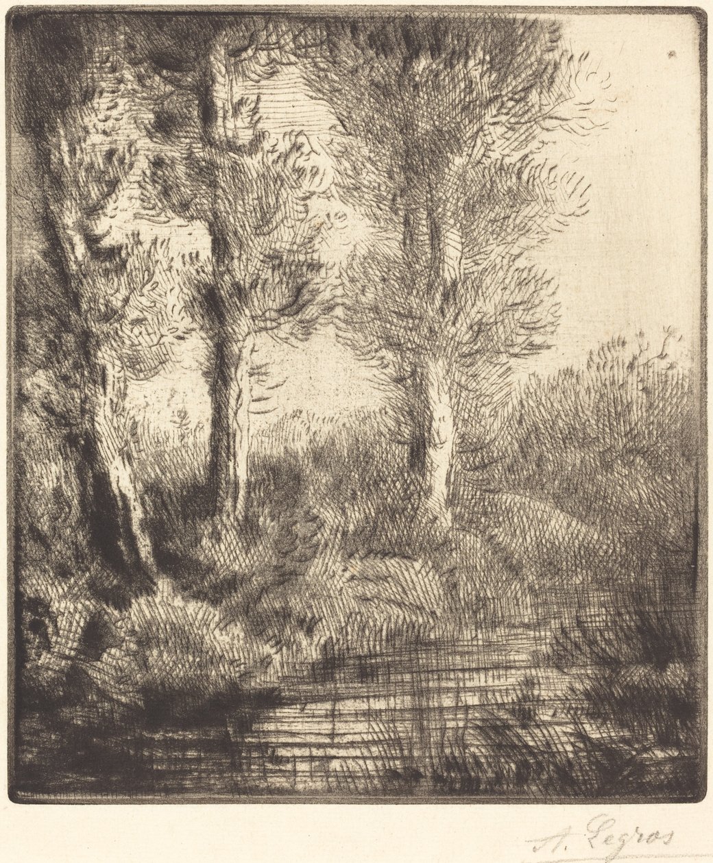 Saint-Pren pankit (Rive du Saint-Pre) tekijältä Alphonse Legros