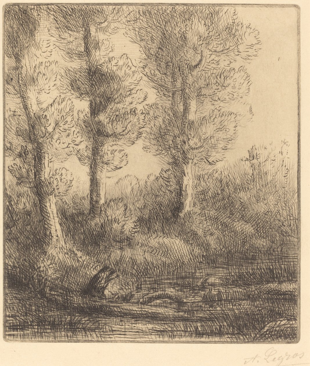 Saint-Pre Rive du Saint-Pren pankit. tekijältä Alphonse Legros