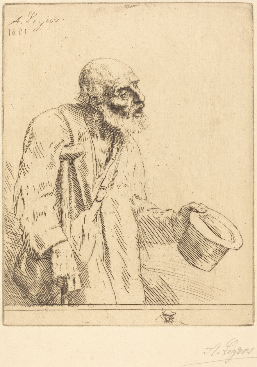 Beggar (Kerjäläinen) tekijältä Alphonse Legros