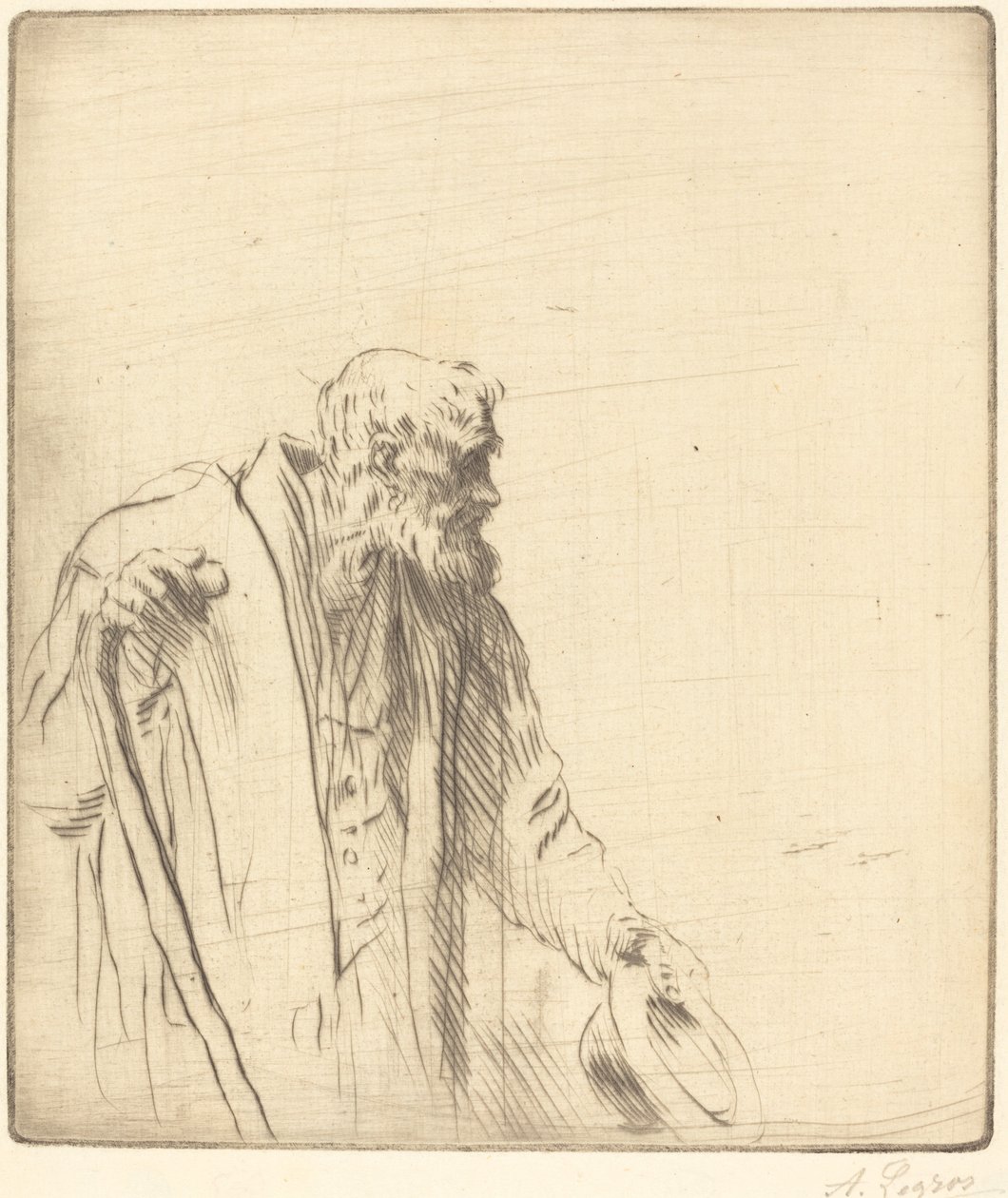 Captaire i mendicant. finès tekijältä Alphonse Legros