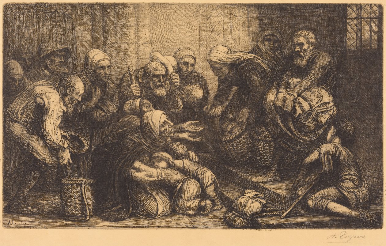 Beggars of Brussels (Bruggen kerjäläiset) tekijältä Alphonse Legros