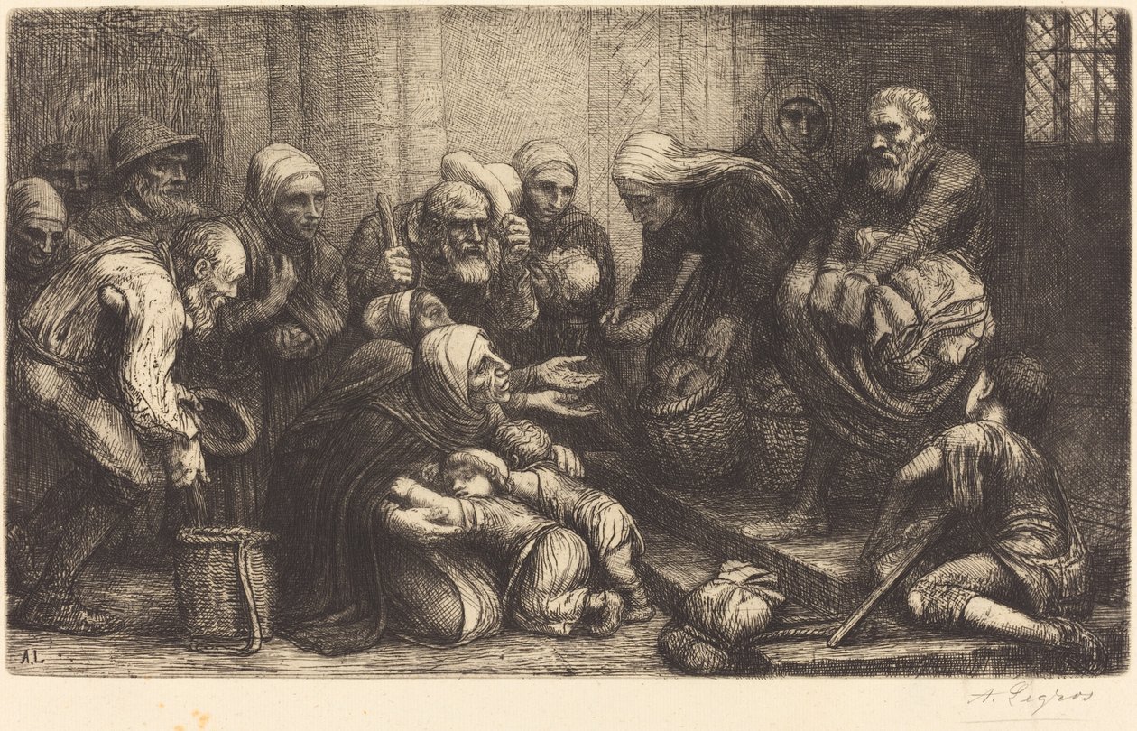 Brysselin kerjäläiset Bruggen kerjäläiset. tekijältä Alphonse Legros