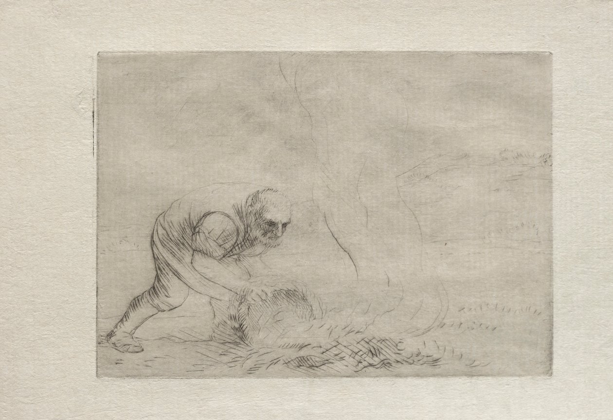 Ruohon polttaminen. tekijältä Alphonse Legros