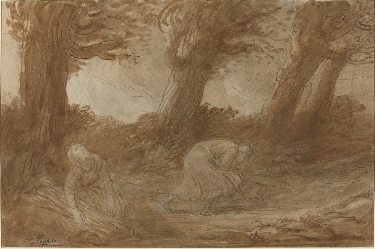 Clap of Thunder [recto] tekijältä Alphonse Legros