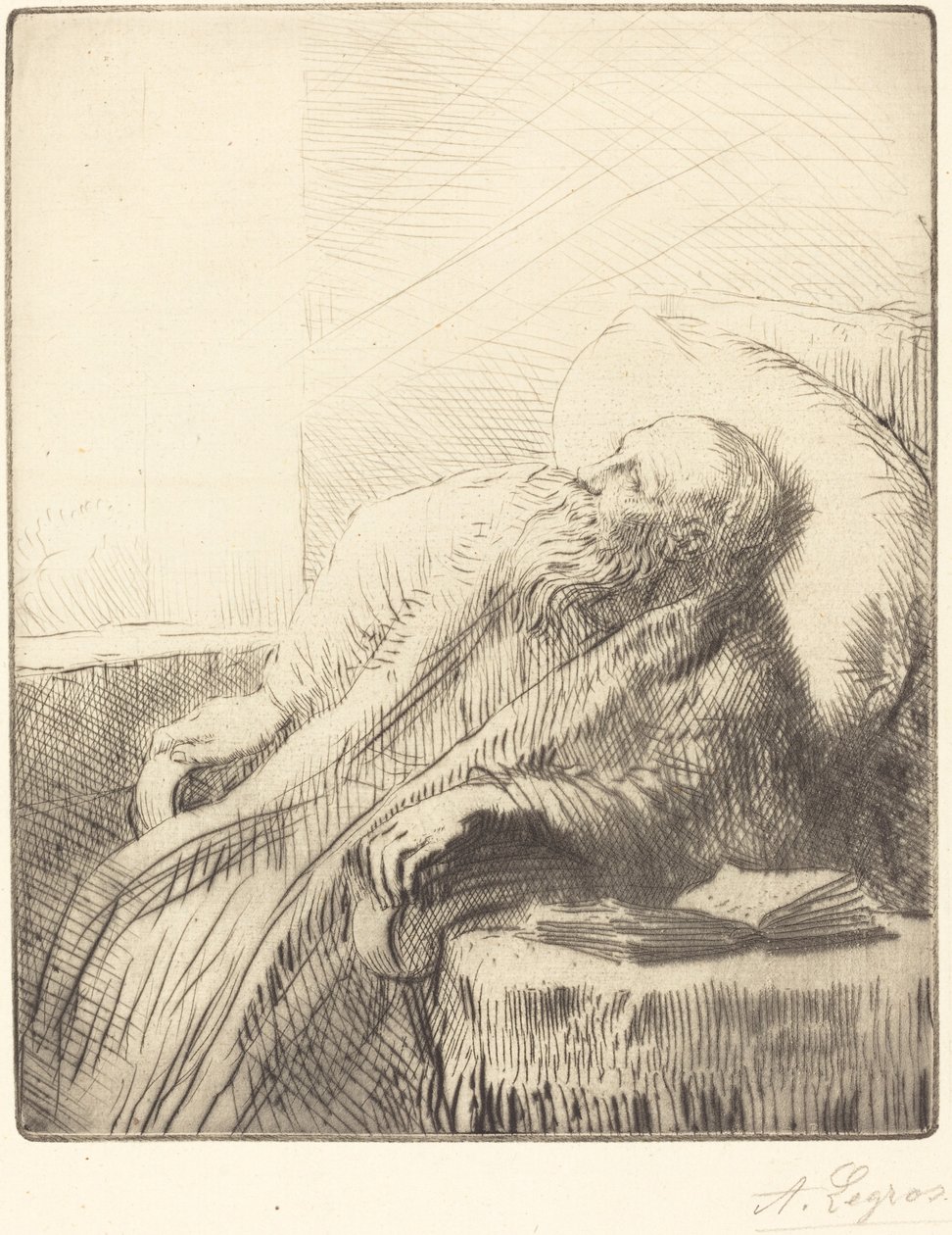 Toipilas Le convalescent. tekijältä Alphonse Legros