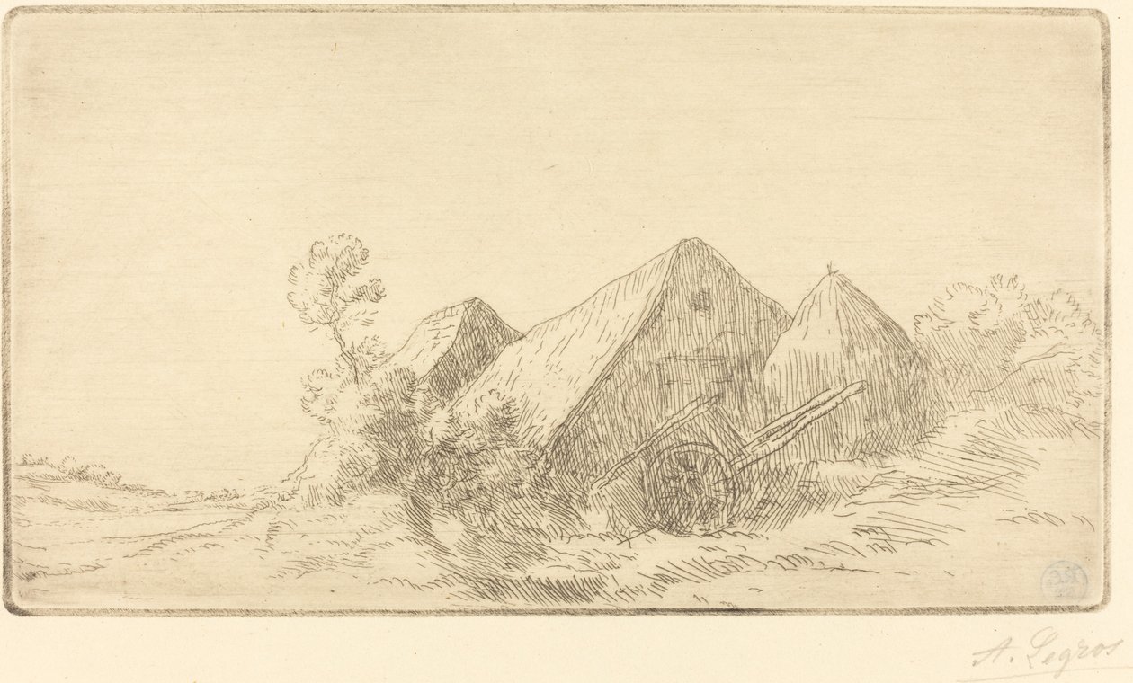 Mökki kärryllä tekijältä Alphonse Legros