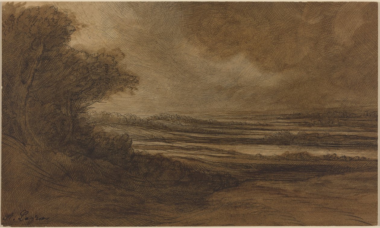 Burgundin maaseutu [etupuoli] tekijältä Alphonse Legros