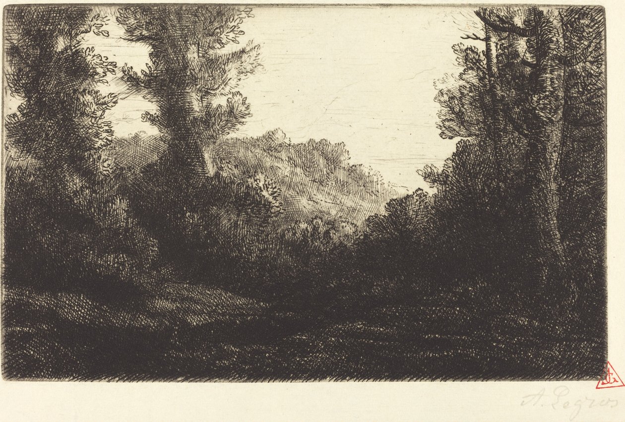 Puun reuna (Lisiere de bois) tekijältä Alphonse Legros