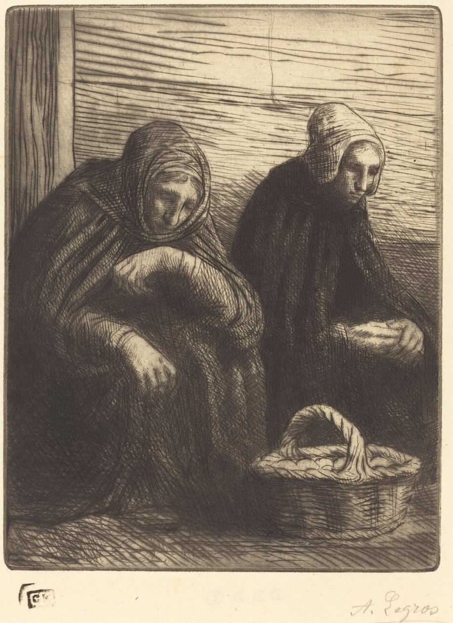 Munanmyyjät, 2. lautanen tekijältä Alphonse Legros