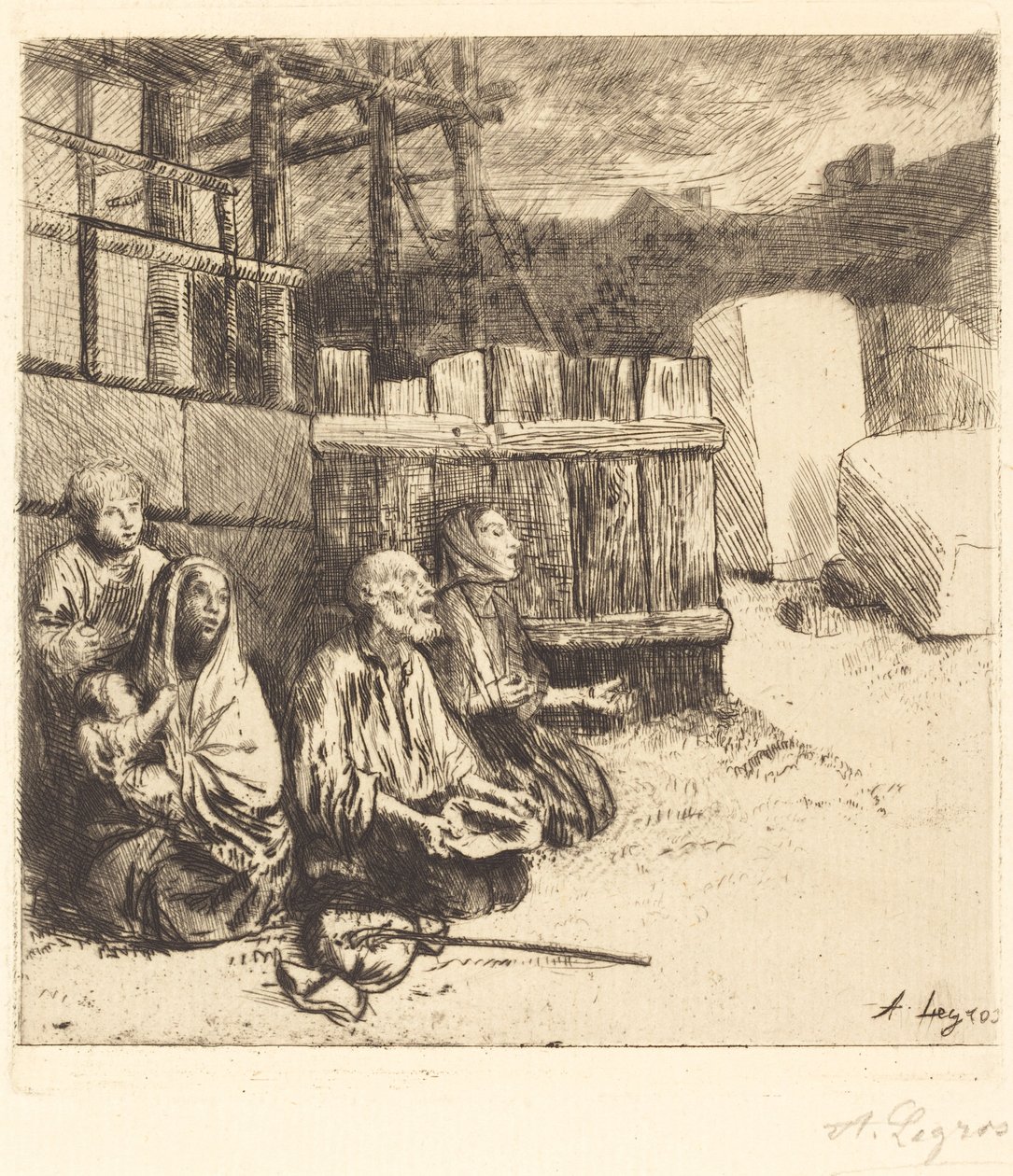 Englannin kerjäläiset tekijältä Alphonse Legros
