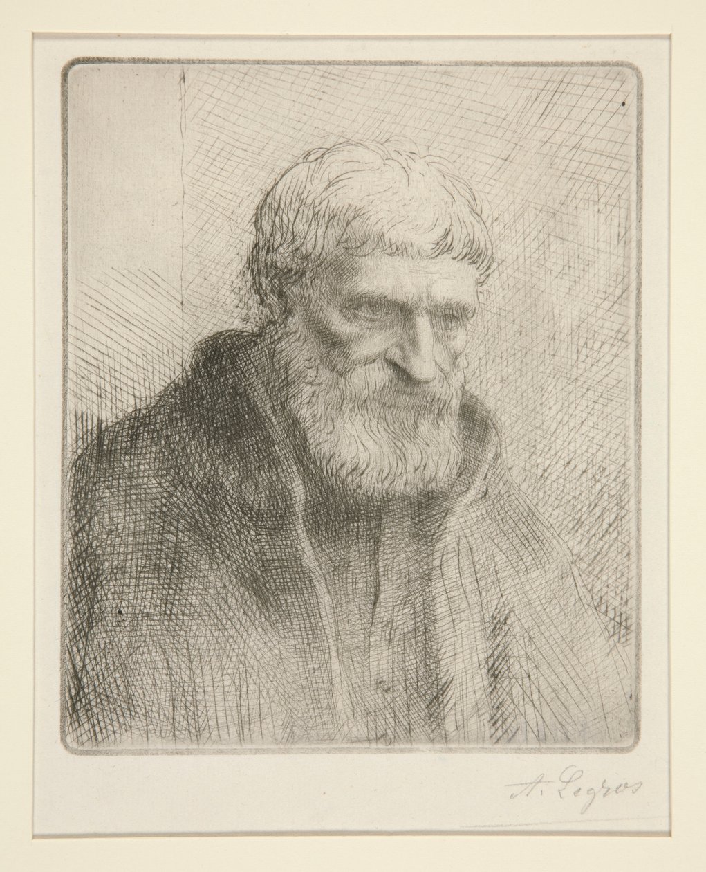 Etude de vieillard (Tutkimus vanhasta miehestä) tekijältä Alphonse Legros