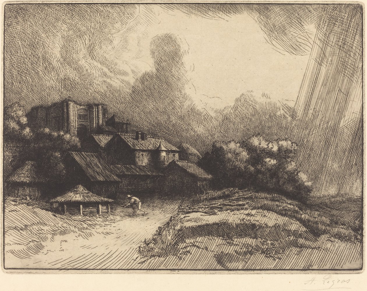 Maatila luostarissa tekijältä Alphonse Legros