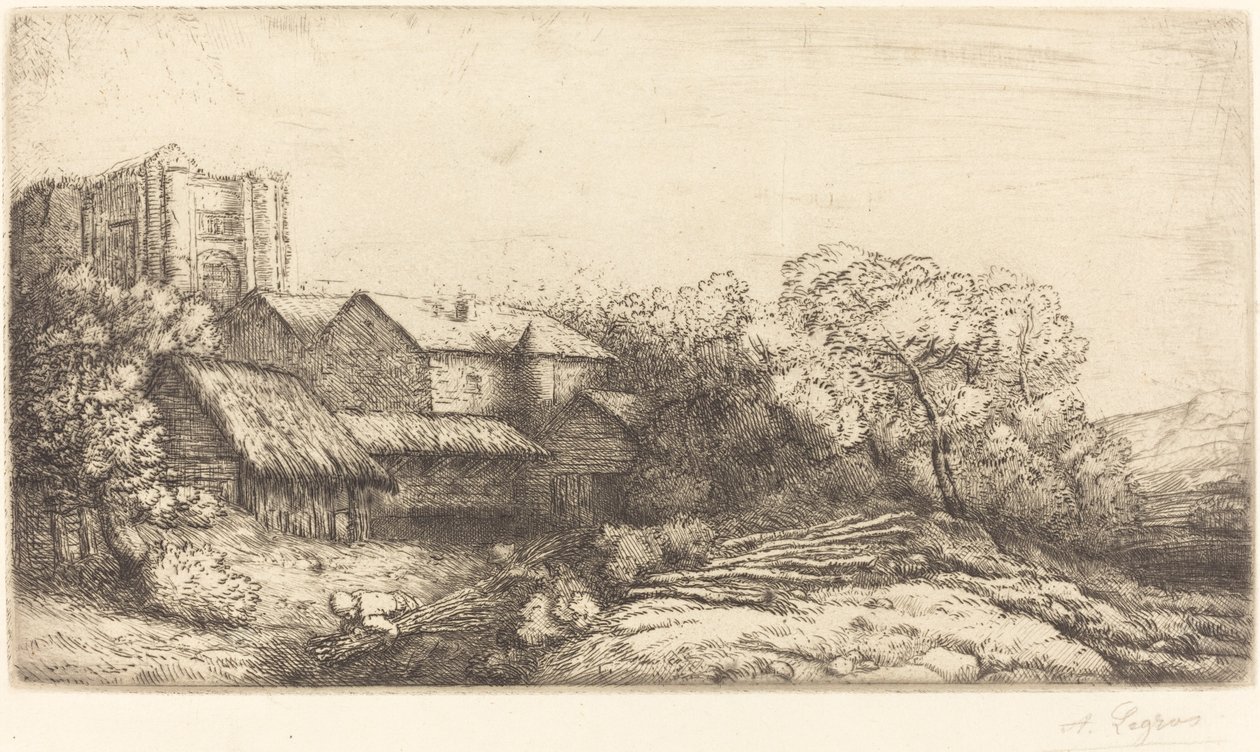 Maatila luostarissa tekijältä Alphonse Legros