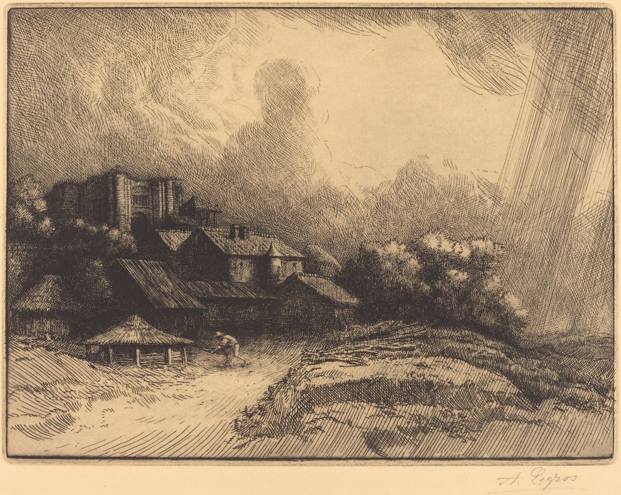 Maatila luostarissa tekijältä Alphonse Legros