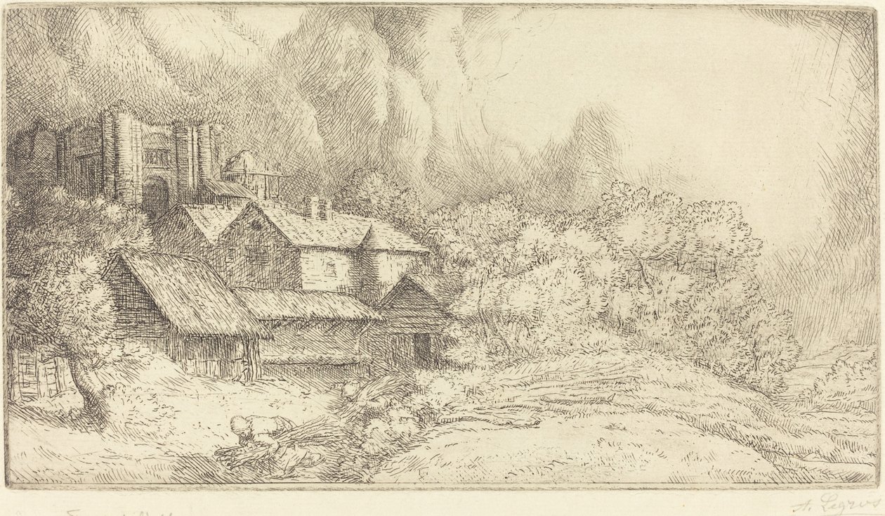 Maatila luostarissa tekijältä Alphonse Legros