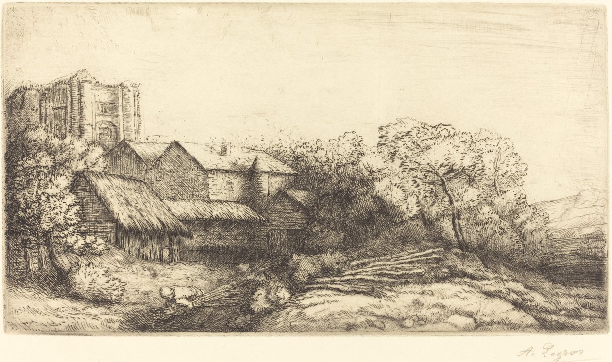 Maatila luostarissa tekijältä Alphonse Legros