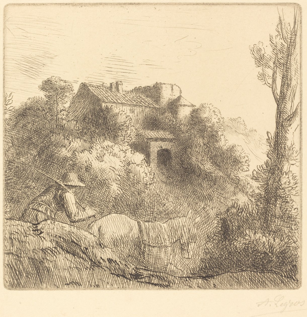 Maatila kukkulalla Maatila kukkulalla. tekijältä Alphonse Legros