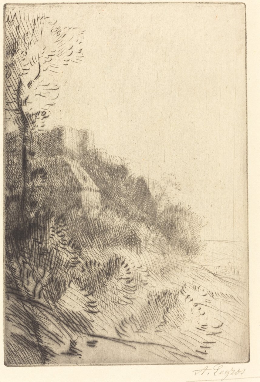 Maatila rinteellä auringonvalossa tekijältä Alphonse Legros