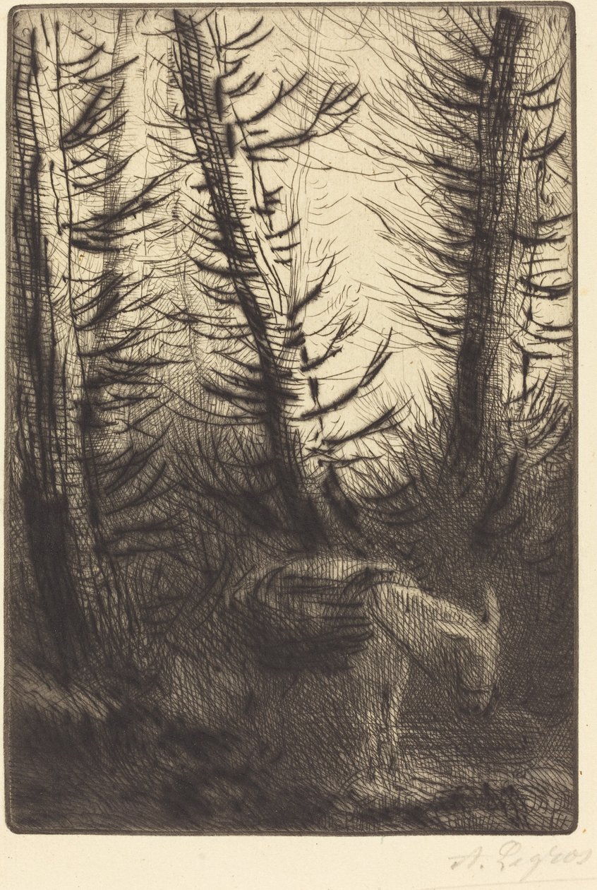 Maanviljelijä ja hänen aasinsa tekijältä Alphonse Legros