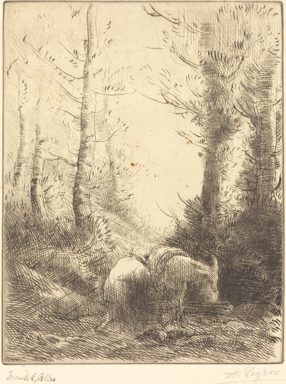 Maanviljelijä ja hänen aasinsa tekijältä Alphonse Legros