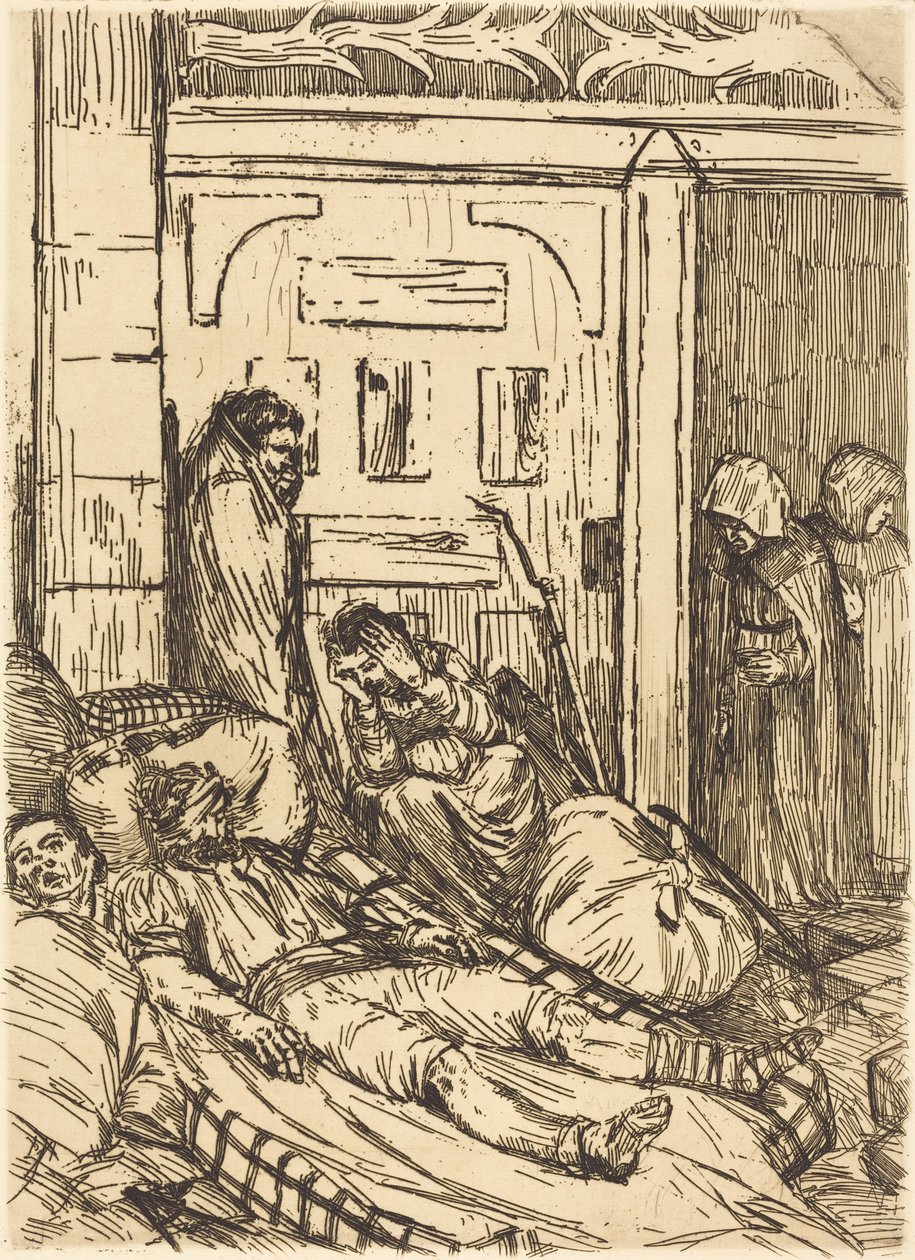 Kenttäsairaala tekijältä Alphonse Legros