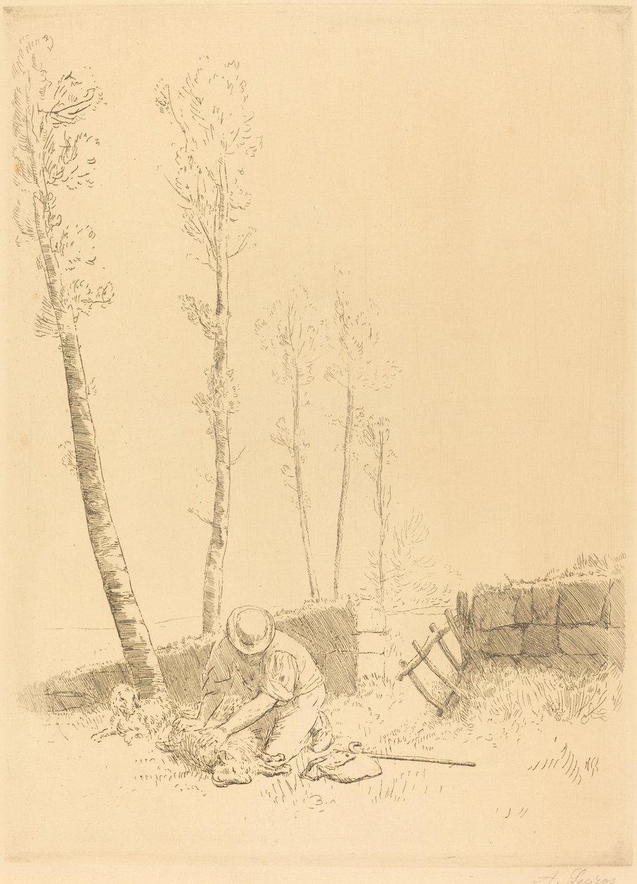 Lampaan löytäminen (Le mouton retrouve) tekijältä Alphonse Legros