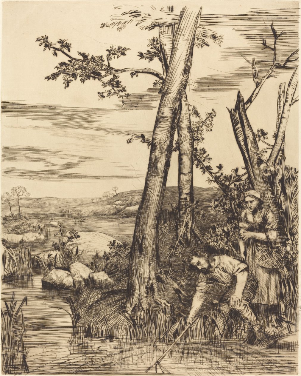 Rapujen kalastus tekijältä Alphonse Legros