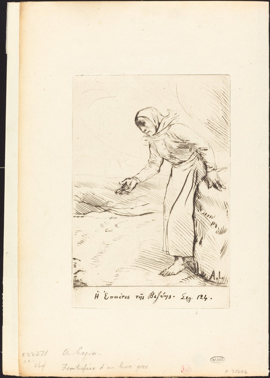 Etukappale (Vezen kerjäläinen nainen) tekijältä Alphonse Legros