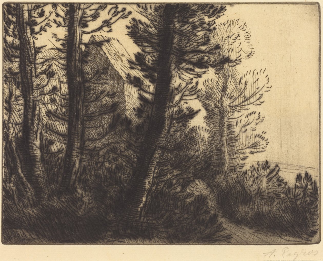 Guardhouse (Vartijan talo) tekijältä Alphonse Legros