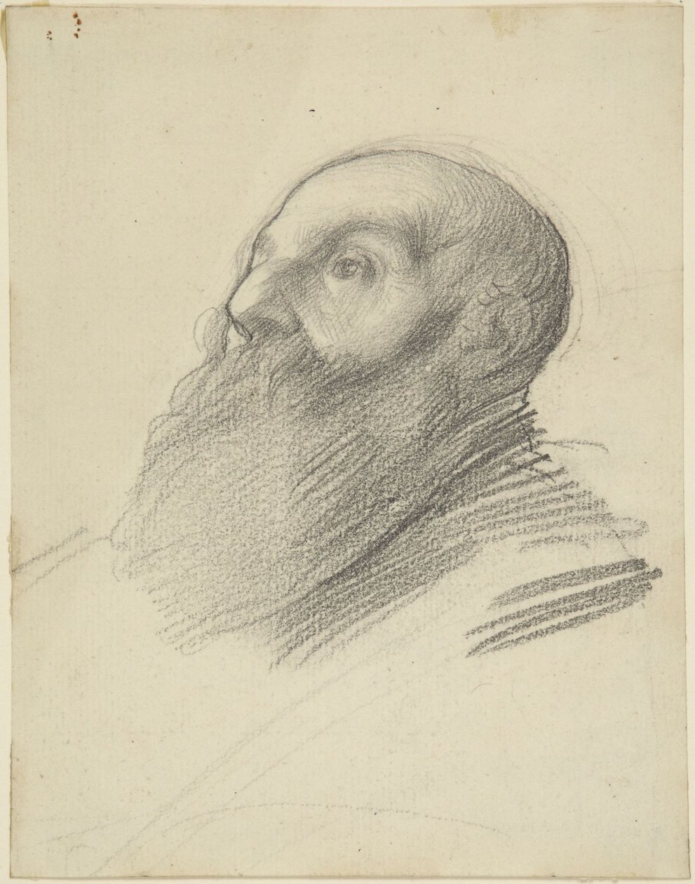 Parrakkaan miehen pää tekijältä Alphonse Legros