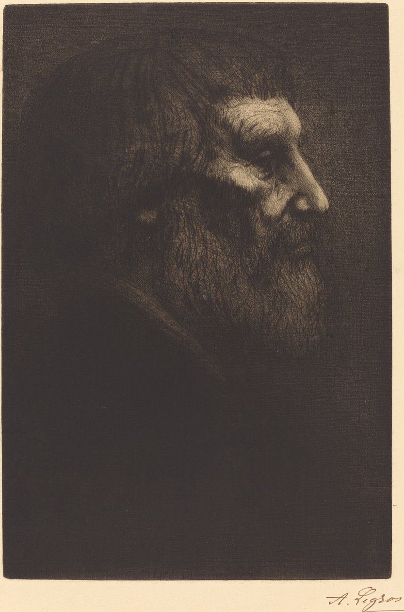 Kerjäläisen pää (Tete de mendiant) tekijältä Alphonse Legros